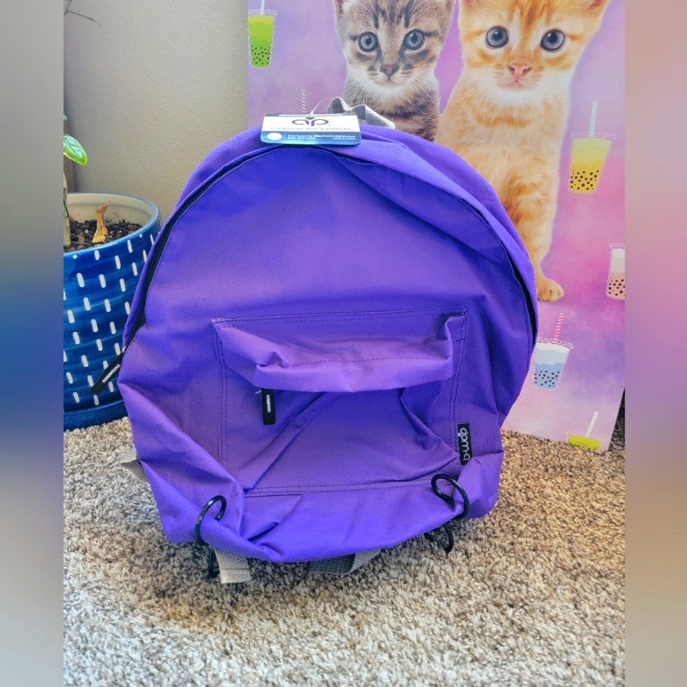 Purple backpack